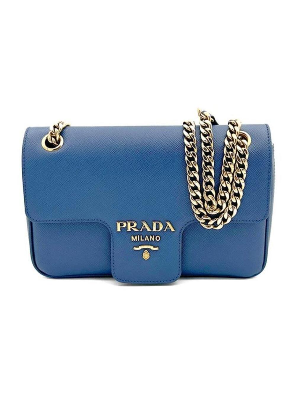 Prada Saffiano Chain Shoulder Bag #352615F80B
